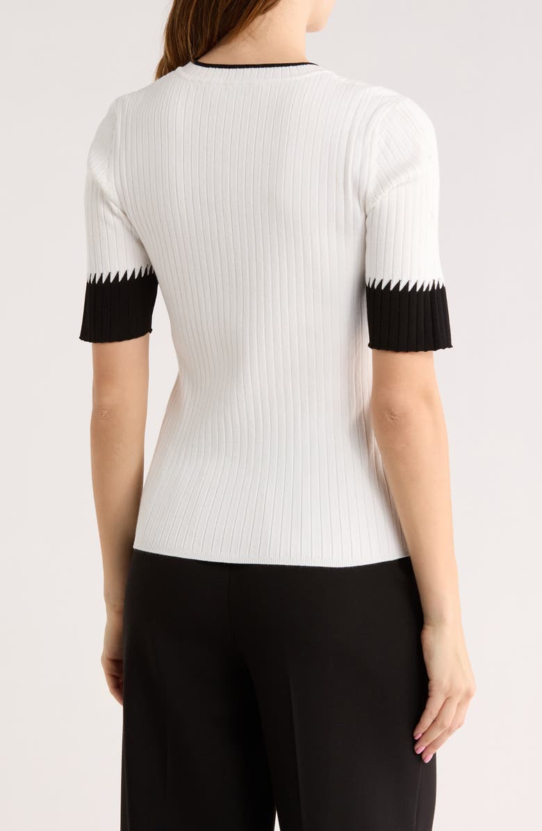 DVF Medora Cable & Rib Knit Crewneck Sweater, Alternate, color, 