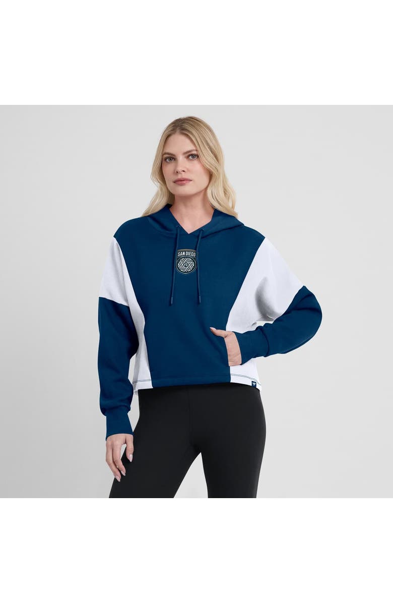 FANATICS Women's Fanatics Navy San Diego FC Oversized Legacy Goalkeeper Pullover Hoodie, Alternate, color, Navy