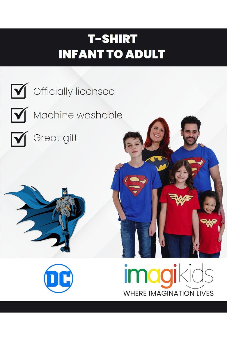 Justice League T-Shirt, Alternate, color, Batman Slate Grey