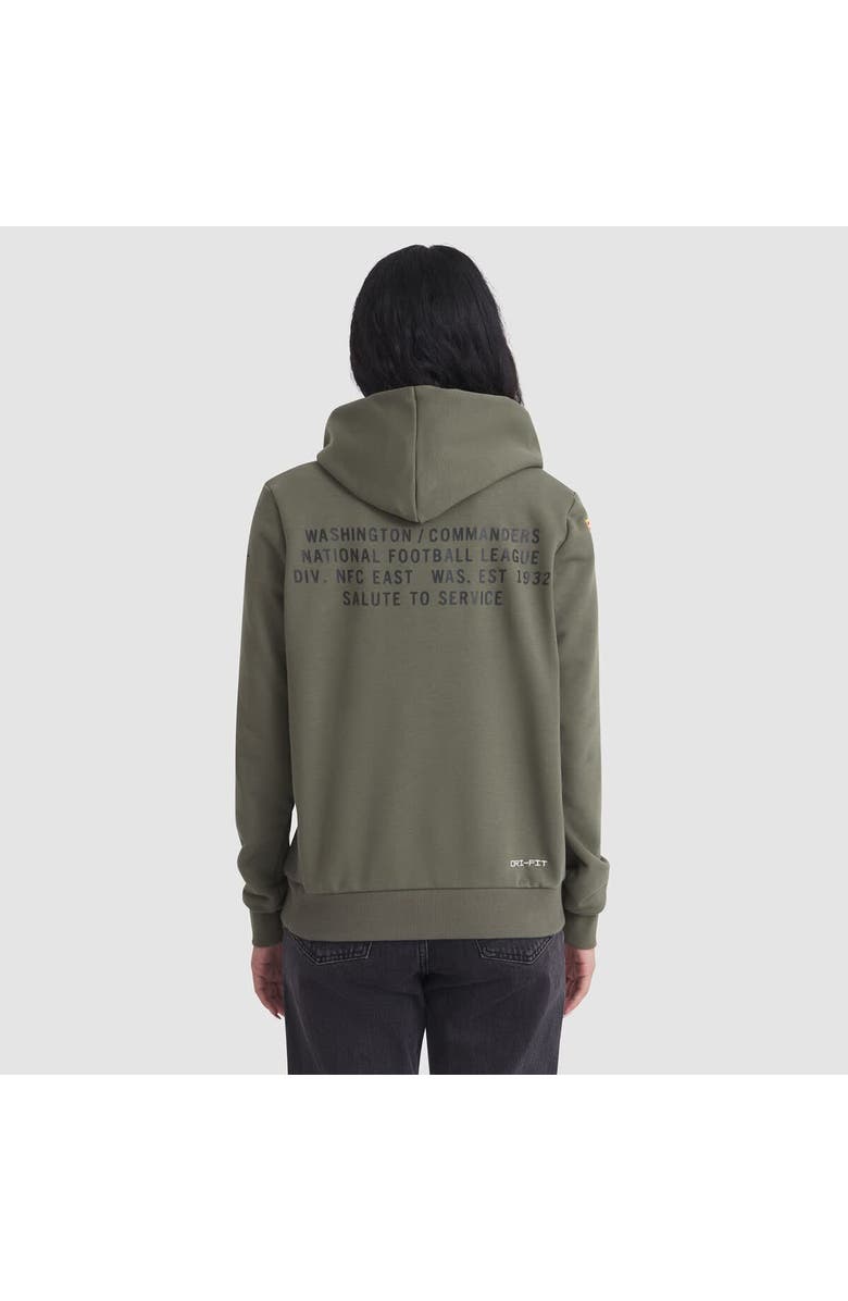 Nike Women's Nike Olive Washington Commanders 2025 Salute to Service Sideline Standard Issue Dri-FIT Hoodie, Alternate, color, 