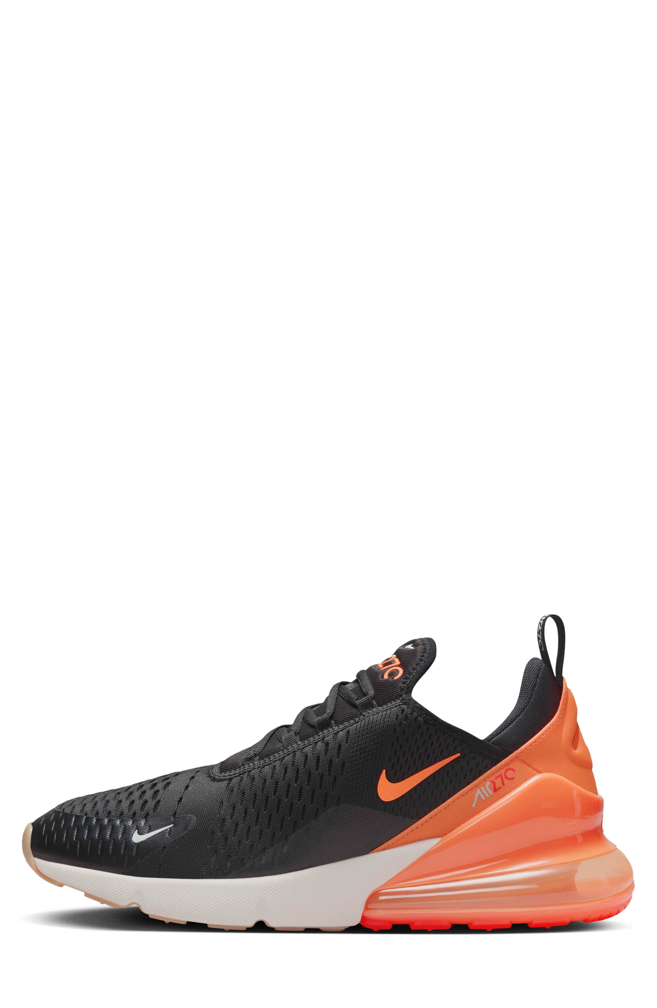 Nike Air Max 270 Sneaker, Alternate, color, Black/ Bright Crimson/ Phantom