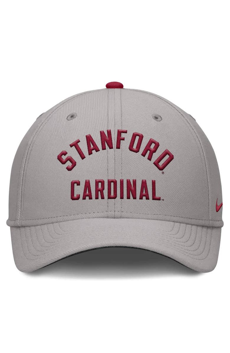Nike Men's Nike Gray Stanford Cardinal Rise Prep Performance Flex Hat, Alternate, color, Gray