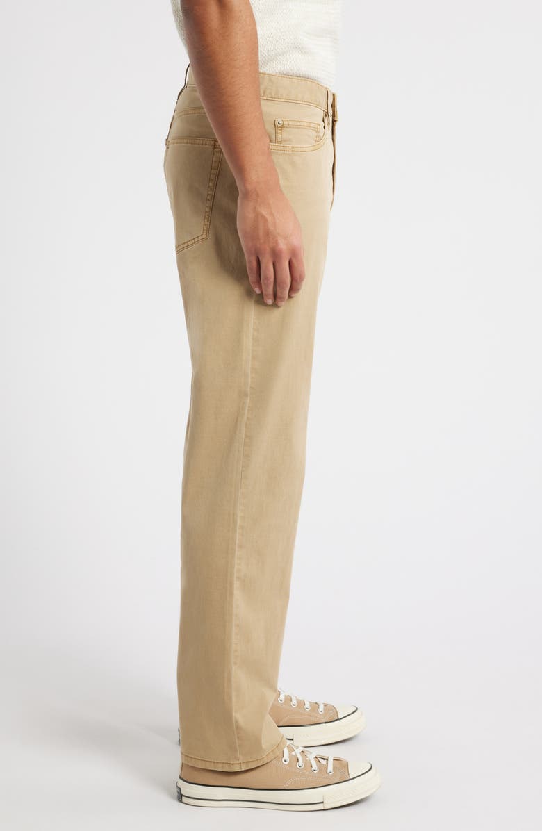 Treasure & Bond 5-Pocket Stretch Cotton Straight Leg Pants, Alternate, color, Tan Ermine