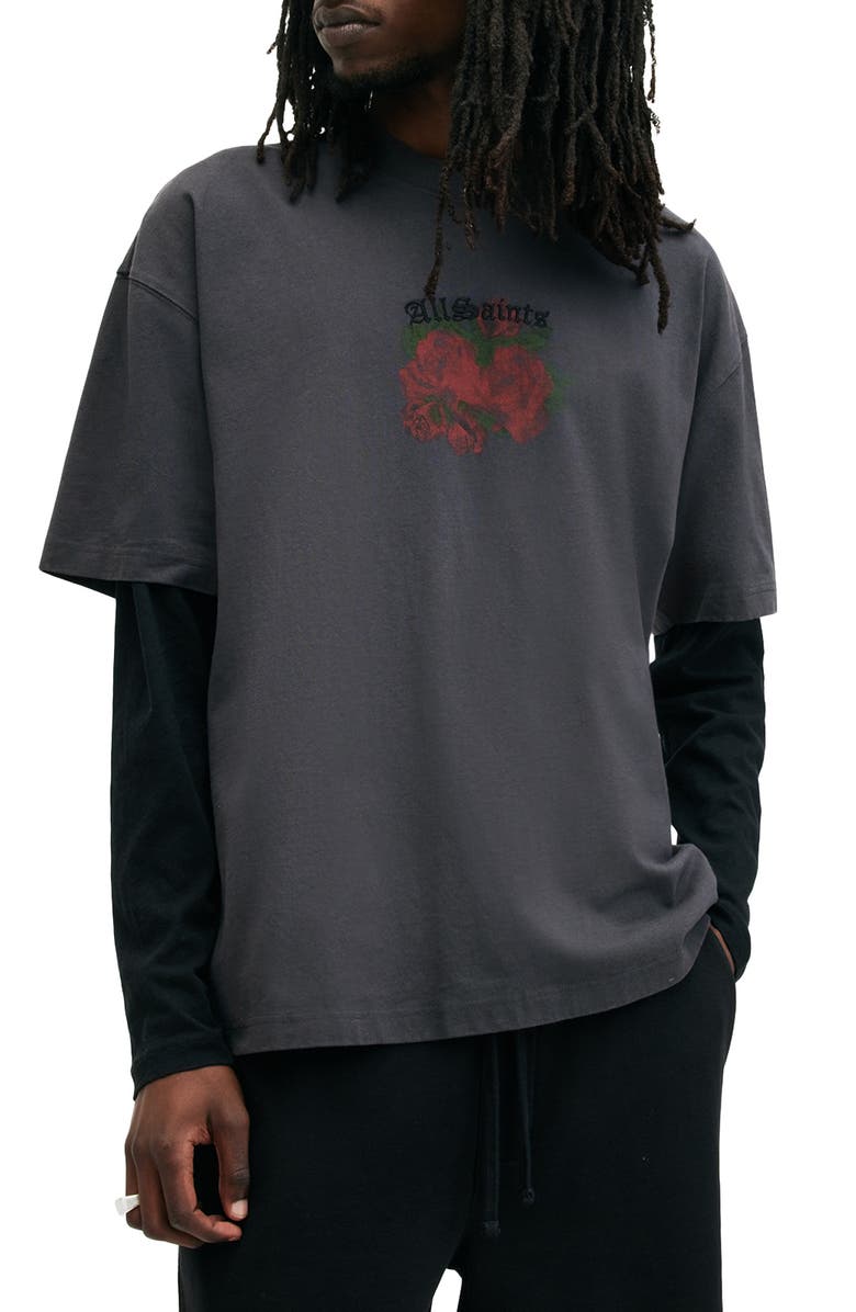 AllSaints Melrose Graphic T-Shirt, Alternate, color,