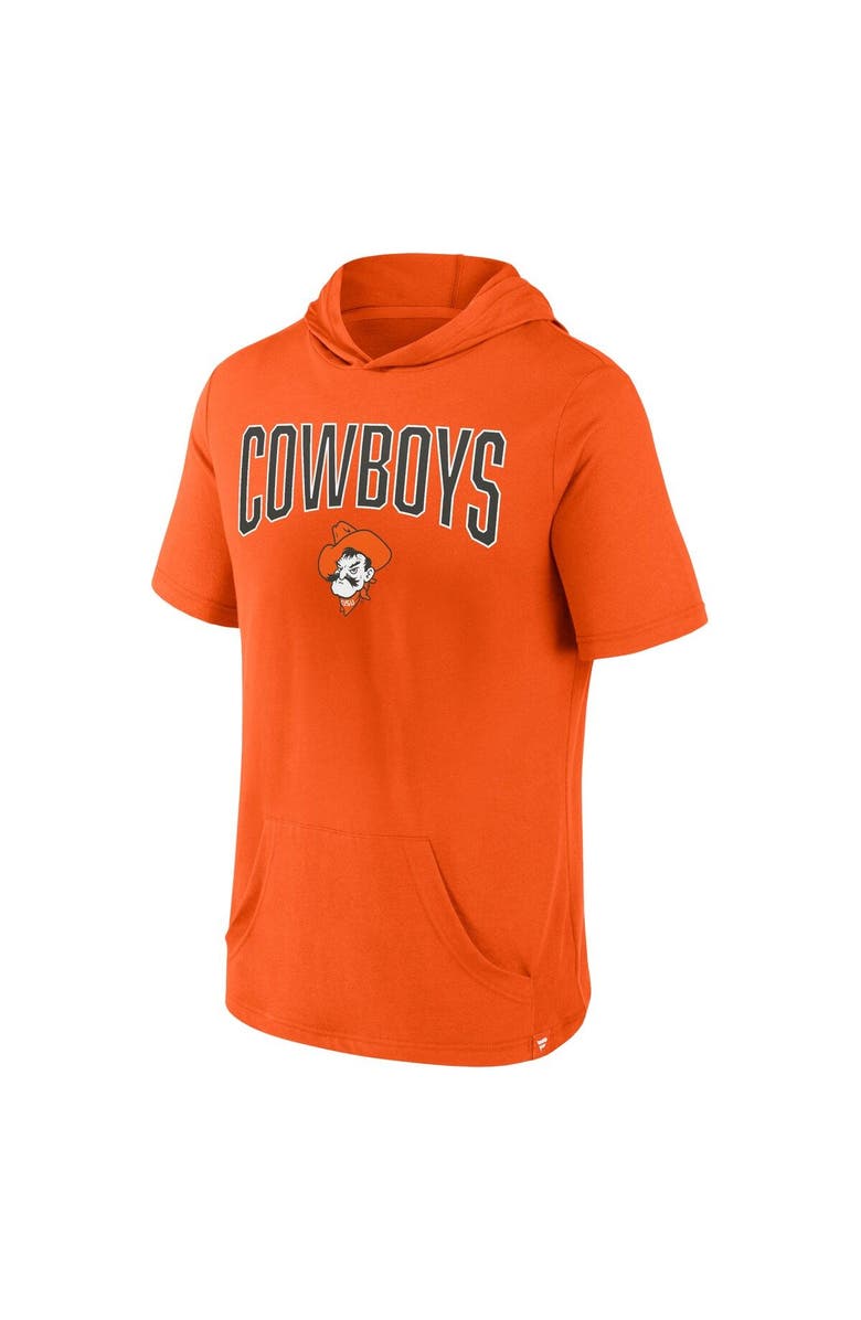FANATICS Men's Fanatics Branded Orange Oklahoma State Cowboys Outline Lower Arch Hoodie T-Shirt, Alternate, color, 