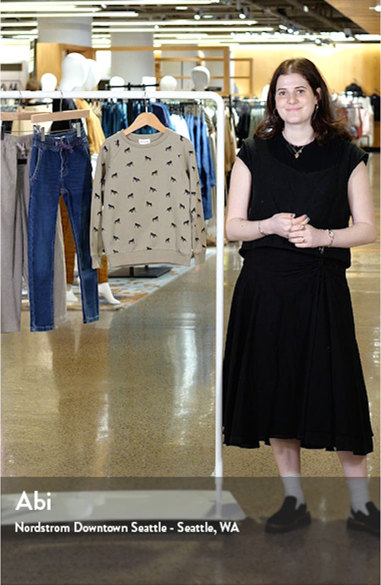 Kids' Gorilla Print French Terry Sweatshirt, sales video thumbnail