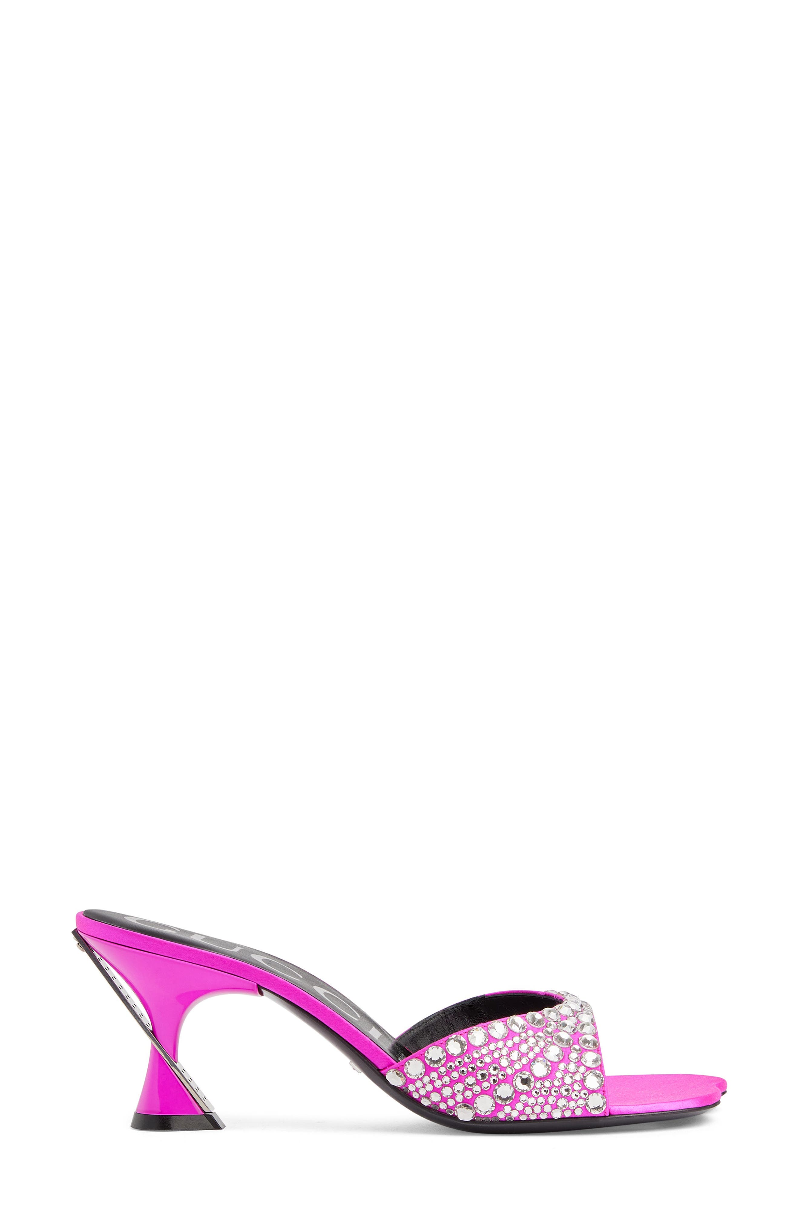 Galactica Crystal Embellished Sandal, Alternate, color, PURE FUCHSIA