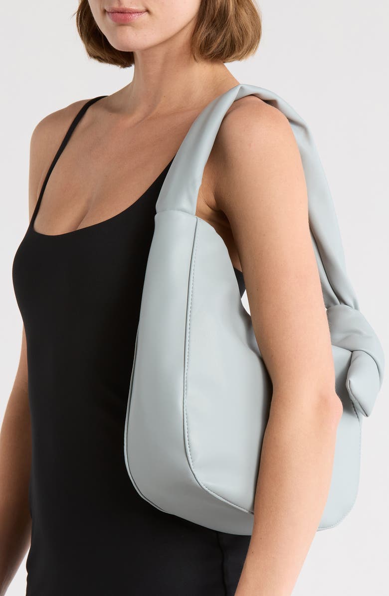 BCBG Asymmetric Knot Shoulder Bag, Alternate, color, Moody Blue