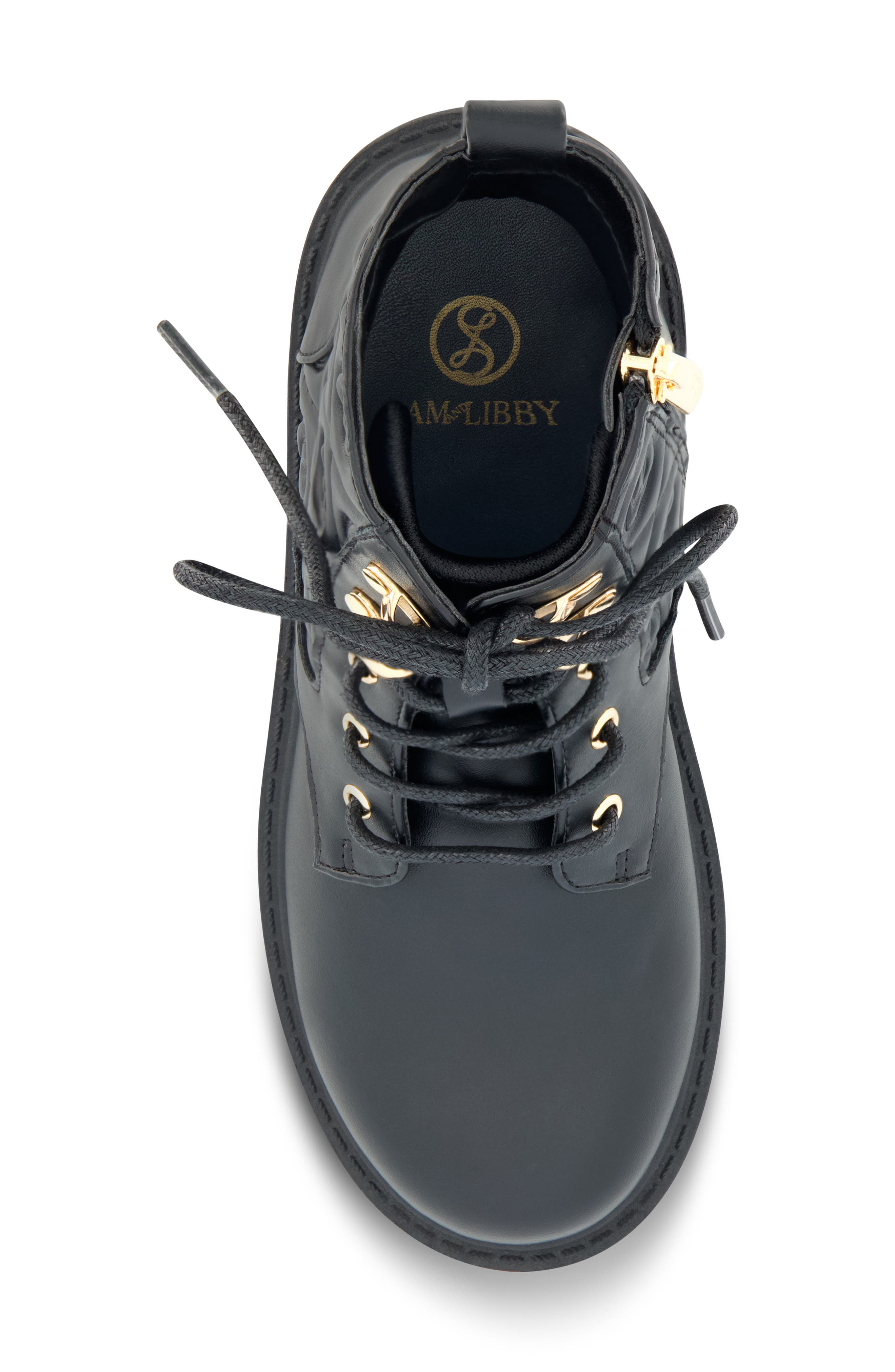 SAM & LIBBY Kids' Combat Boot, Alternate, color, Black