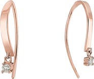 LANA Hooked On 14k Gold Diamond Hoop Earrings
