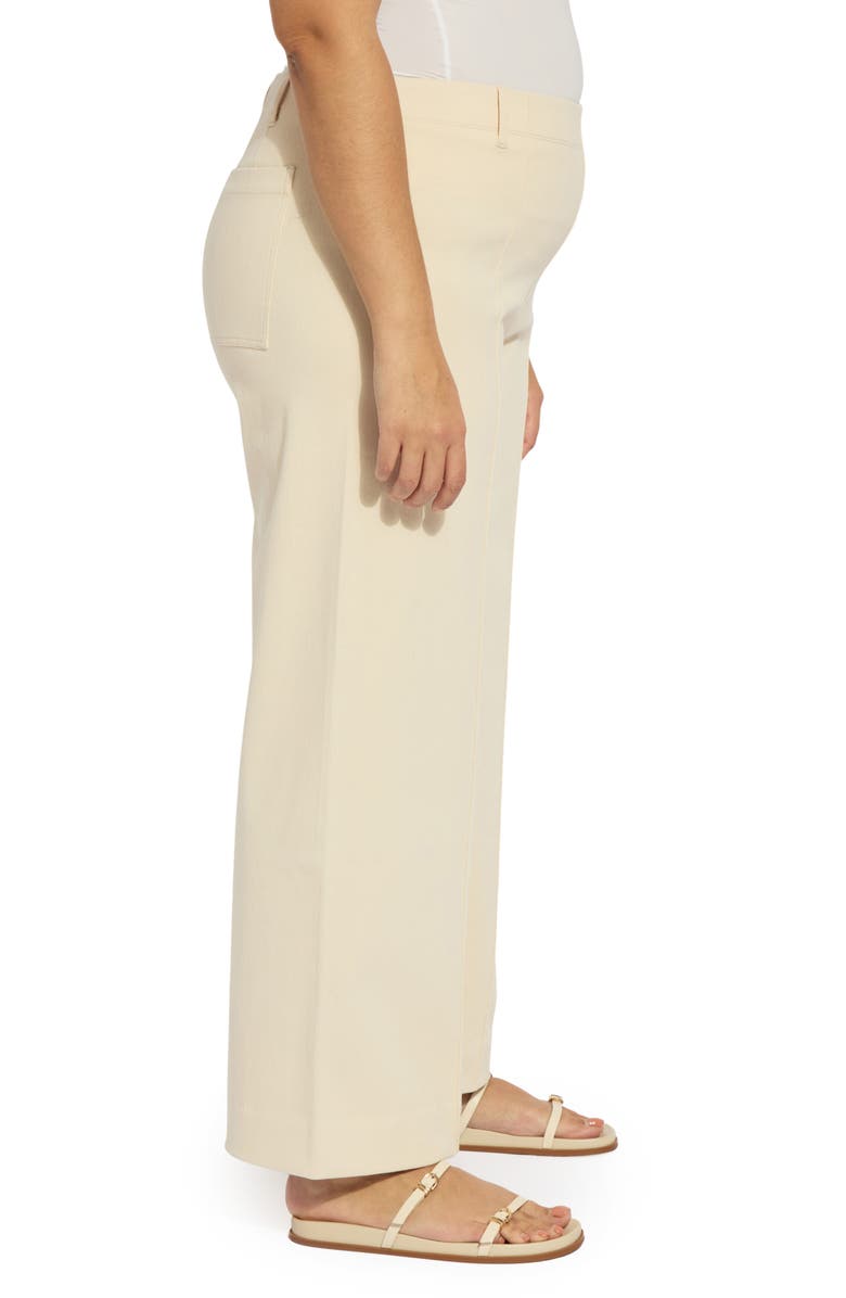 Lysse Nova Pintuck Pull-On Wide Leg Pants, Alternate, color, Coco Clay