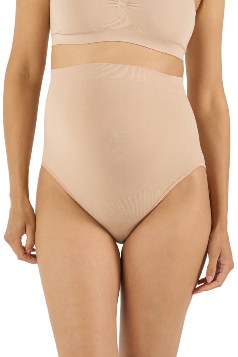 Essentiel seamless maternity maxi brief, Main, color, Black