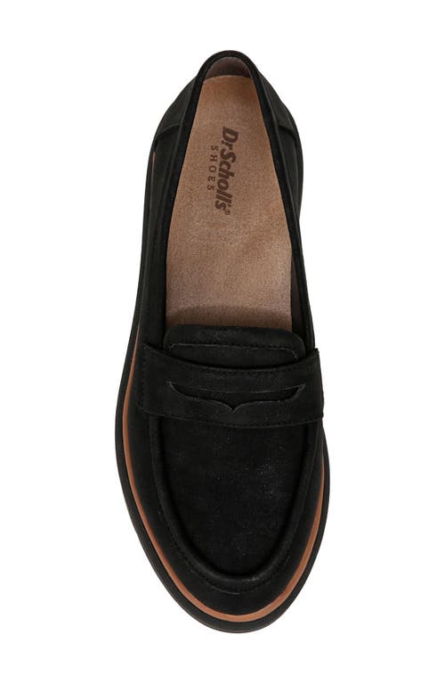 Dr. Scholl's Nice Day Max Wedge Platform Penny Loafer In Black