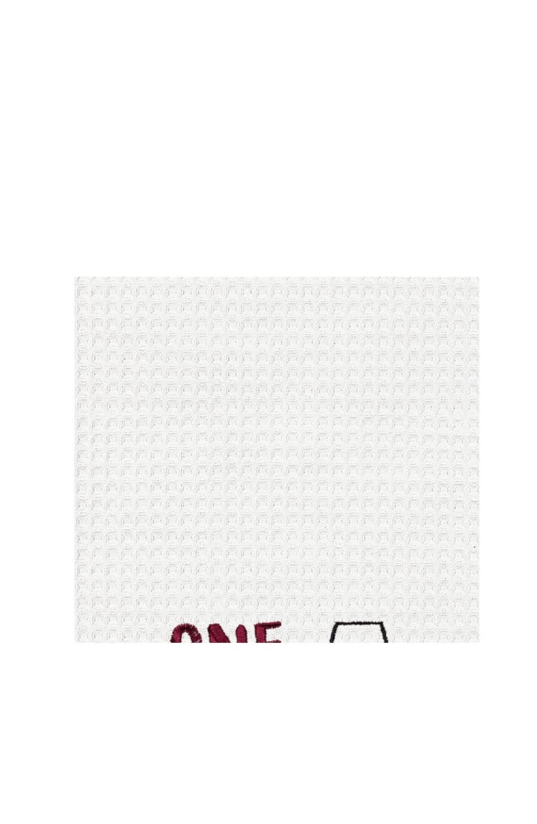 C&F Home "One Wine Two Wine Three Wine" Waffle Weave Dishtowel, Alternate, color, White