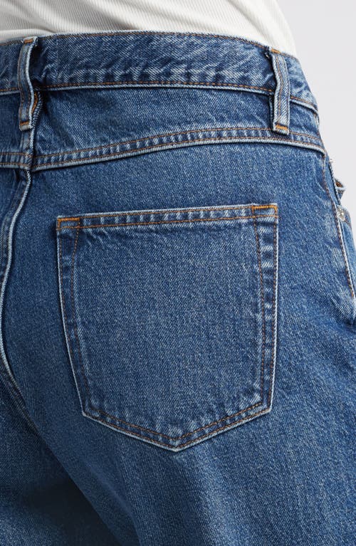 Frame The Hang High Waist Ankle Straight Leg Jeans In Homer