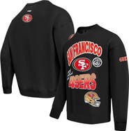 PRO STANDARD Men's Pro Standard Black San Francisco 49ers Turn It Up Drop Shoulder Pullover Sweatshirt