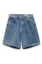 Mckenna High Waist Denim Bermuda Shorts
