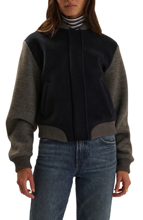 The Studio Wool Blend Bomber Jacket