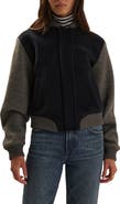 Favorite Daughter The Studio Wool Blend Bomber Jacket