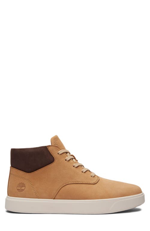 Timberland Emerson Mid Sneaker In Medium Beige Nubuck