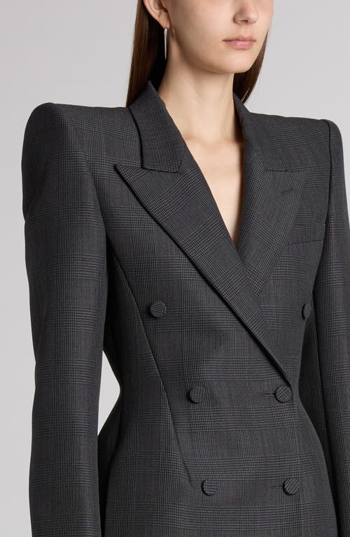 Alexander Mcqueen Crossed Blazer In Black - Dark Grey