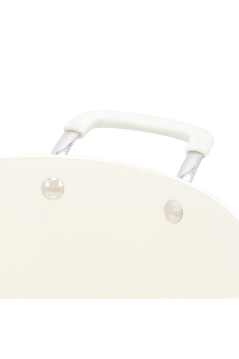 4.4 Quart Aluminum Ceramic Nonstick Dutch Oven in Linen, Alternate, color, White