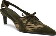 Jeffrey Campbell Laces Leather Slingback Pump