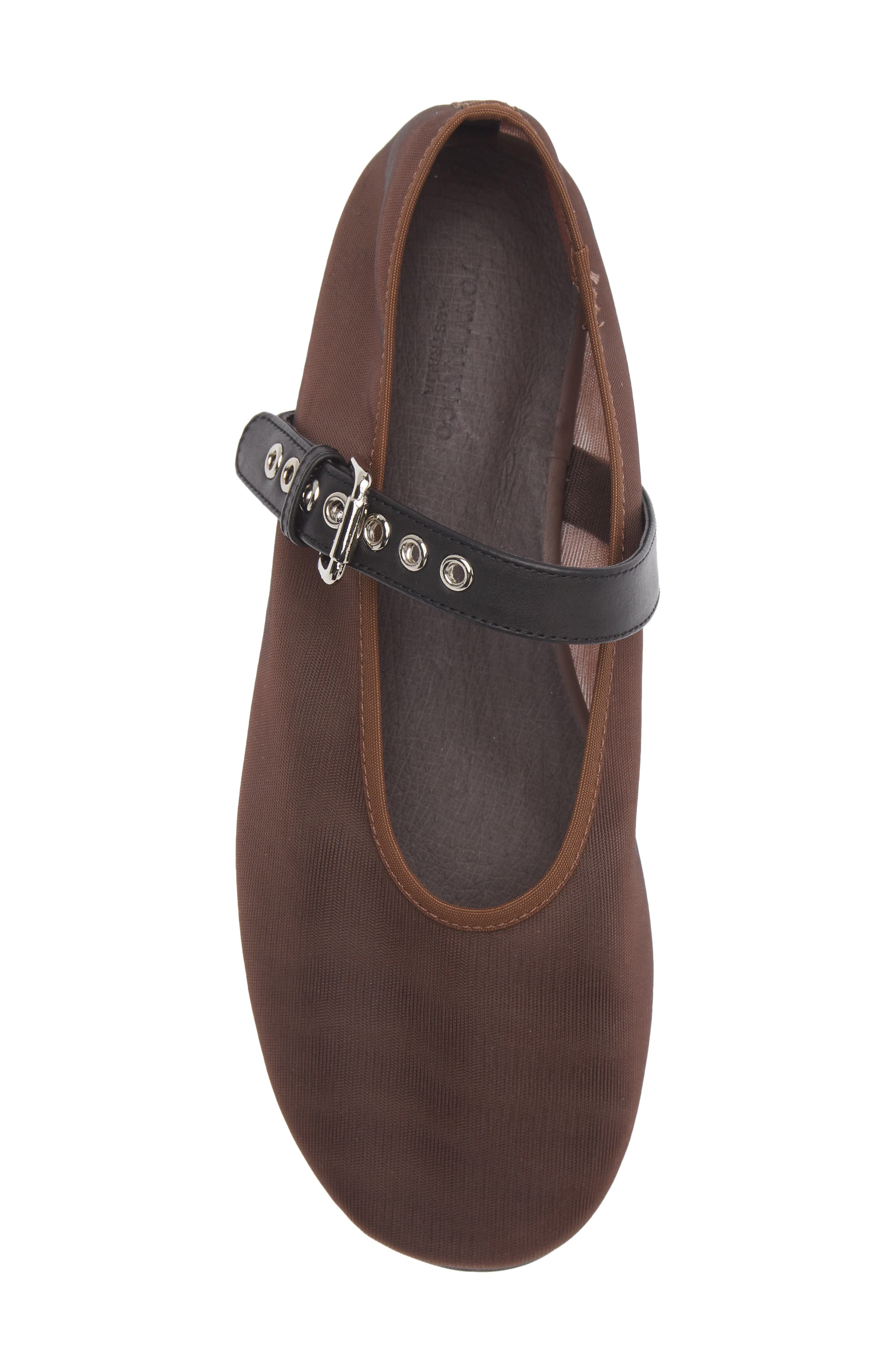 Tony Bianco Mimzy Mary Jane Flat, Alternate, color, Chocolate Netta