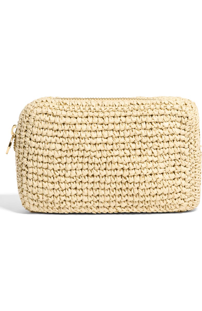 Stoney Clover Lane Small Raffia Pouch, Main, color,