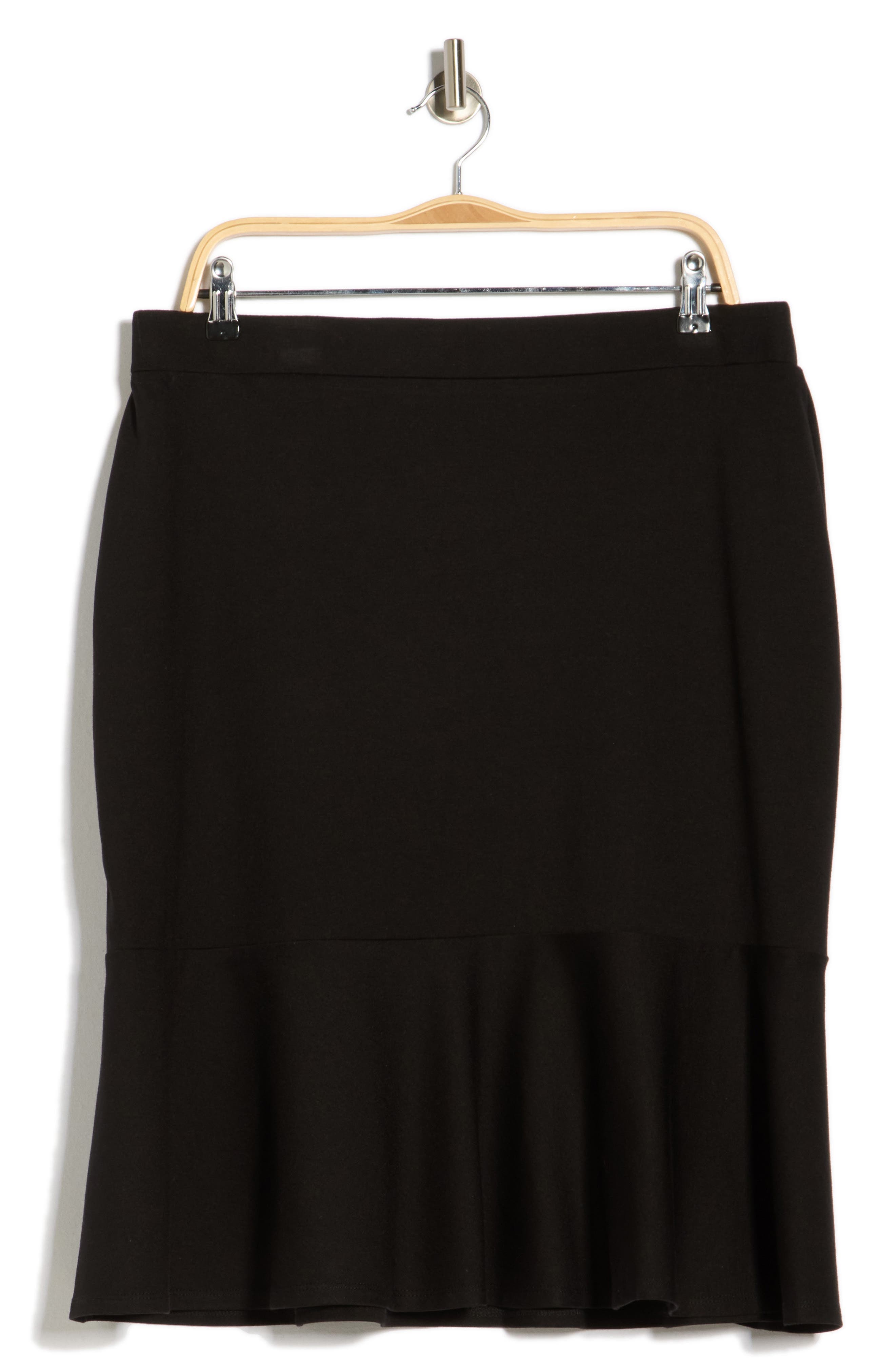 KASPER Flounce Hem Pull-On Skirt