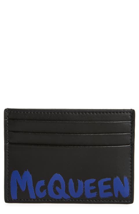 Graffiti Logo Leather Card Case
