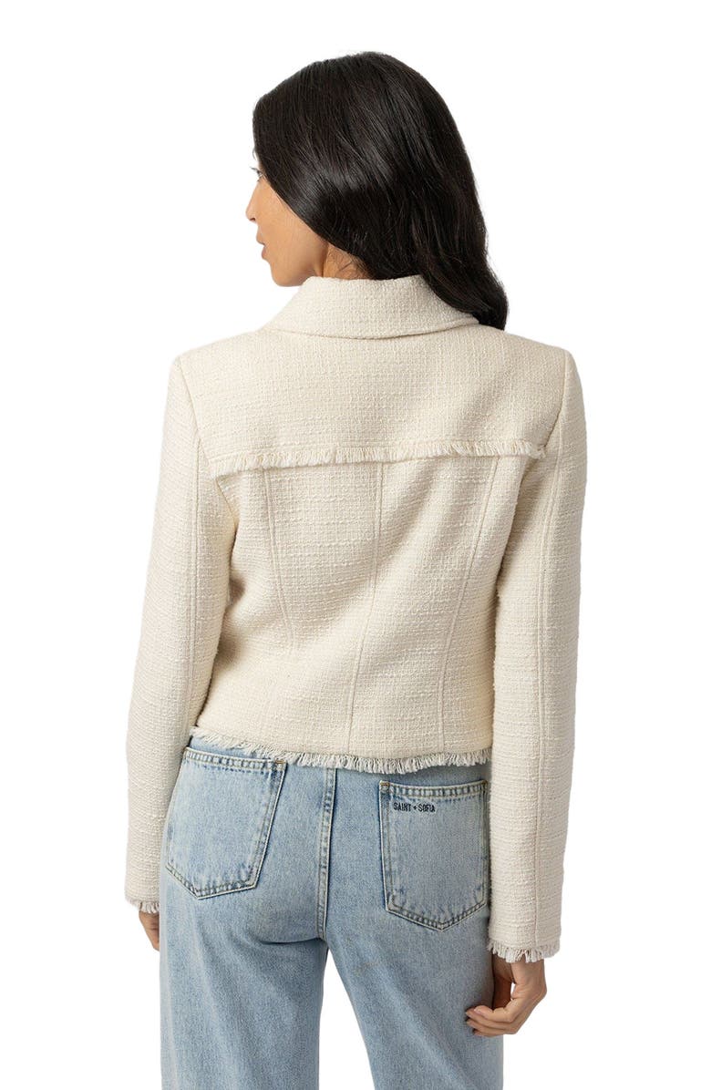 Saint + Sofia Kinley Jacket, Alternate, color, Cream