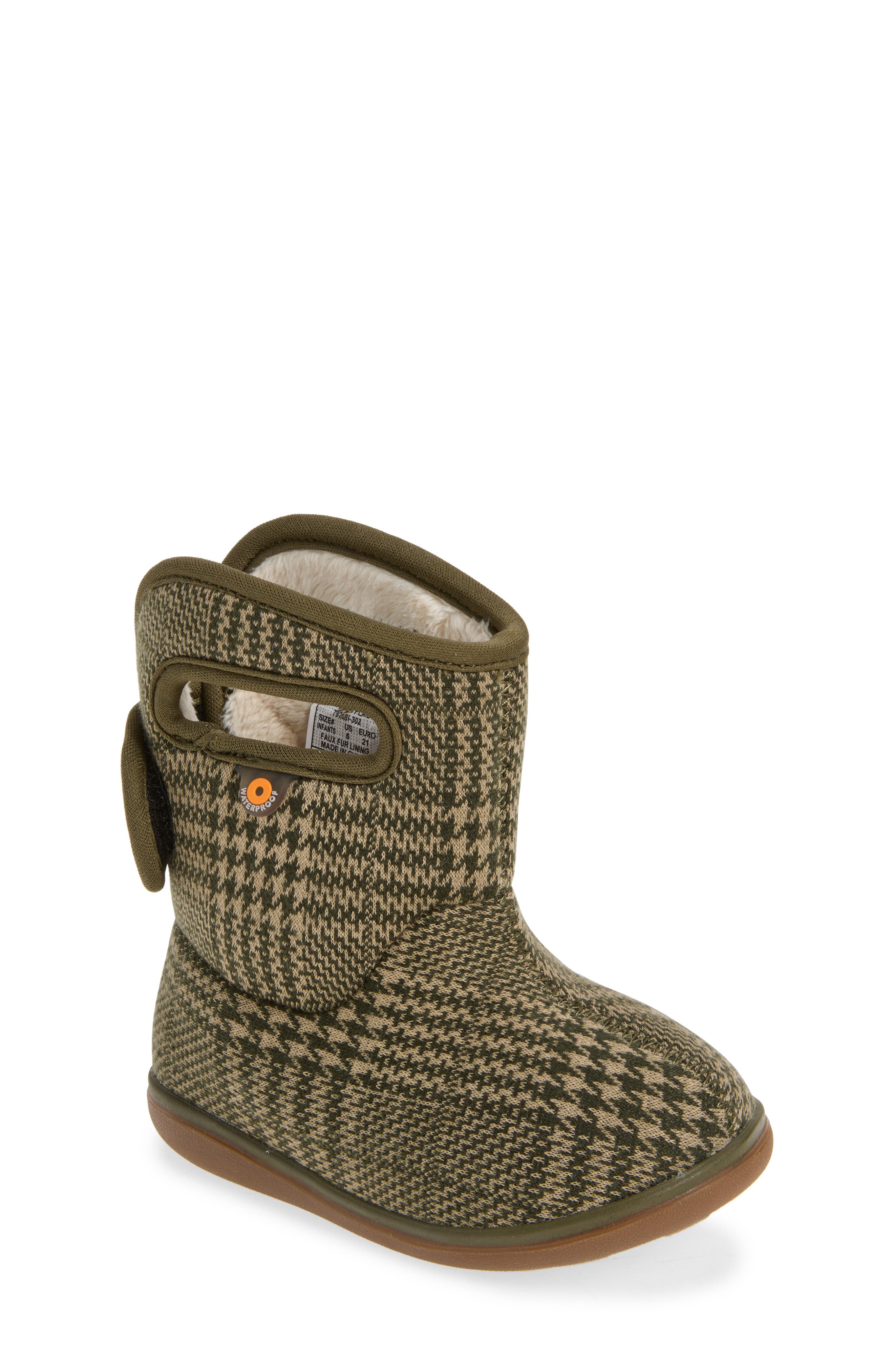 Baby Bogs II Insulated Waterproof Boot, Main, color, BABY BOGS II PLAID