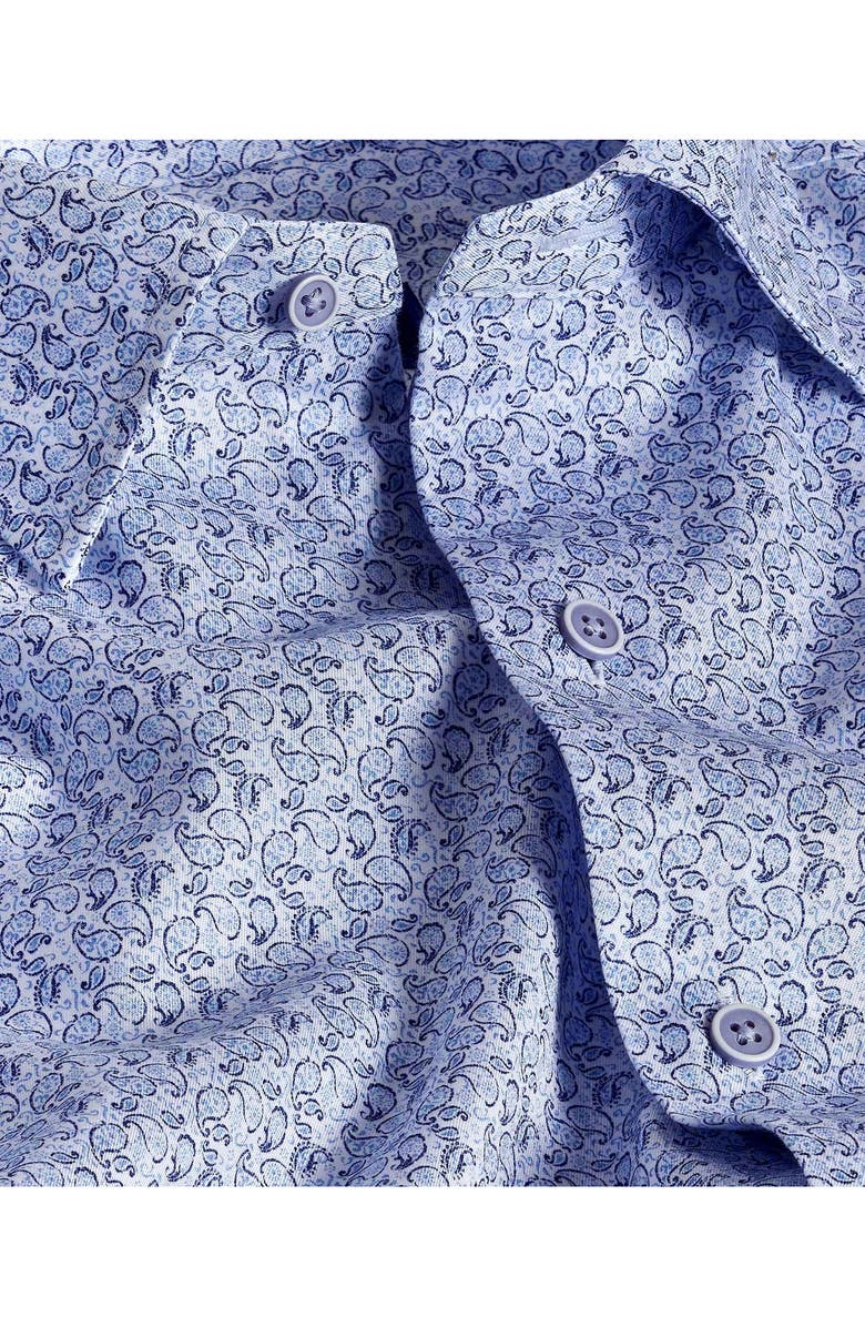 David Donahue Paisley Print Sport Shirt, Alternate, color, 