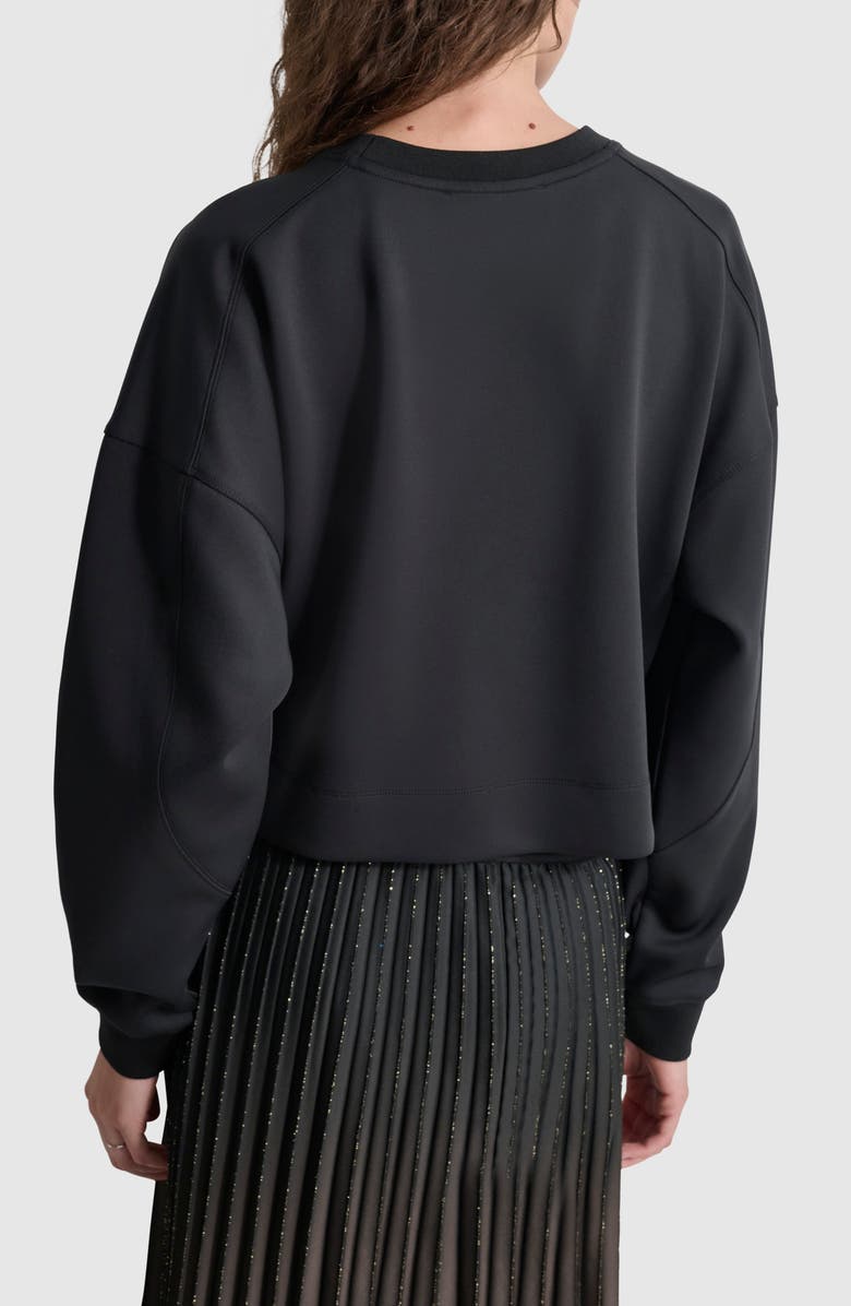 DKNY Varsity Logo Sweatshirt, Alternate, color, 