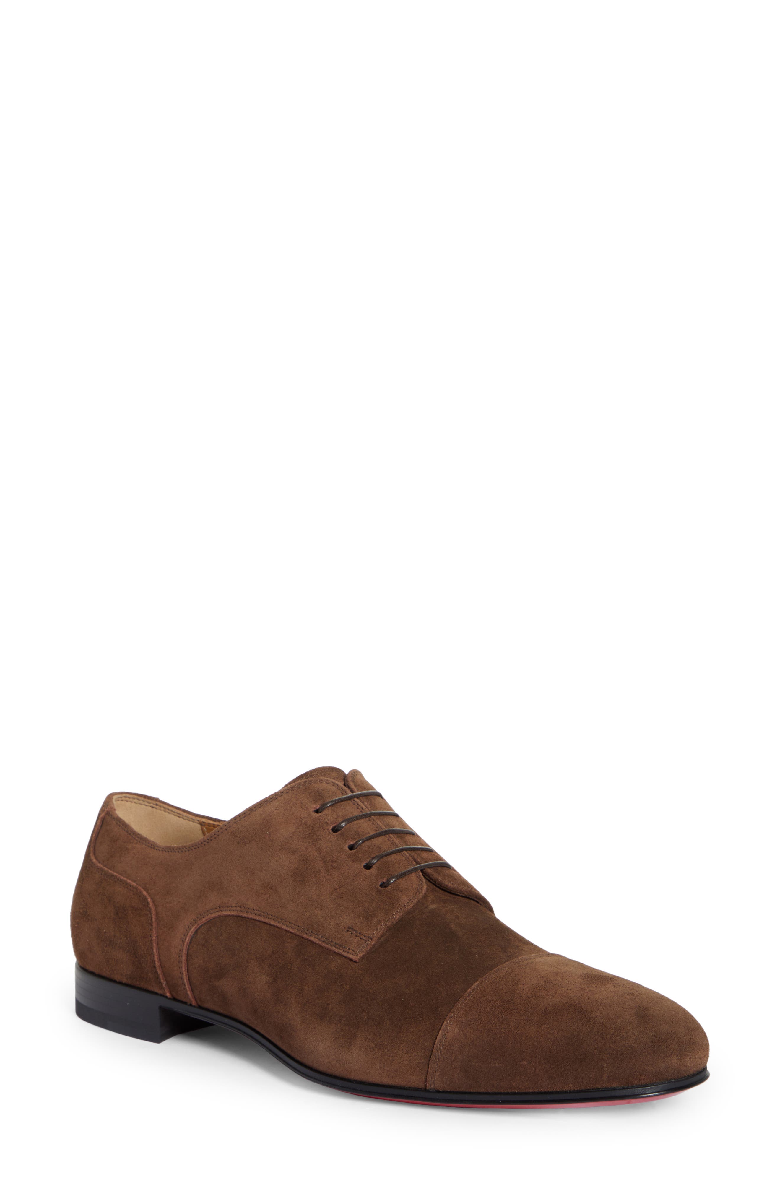 Christian Louboutin Surcity Cap Toe Derby, Main, color, 
