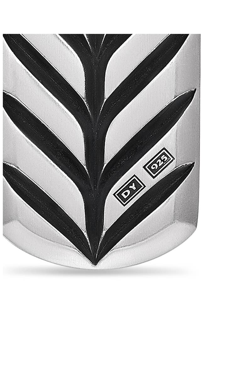 Men's Chevron Tag, 21mm, Alternate, color, STERLING SILVER/ DIAMOND