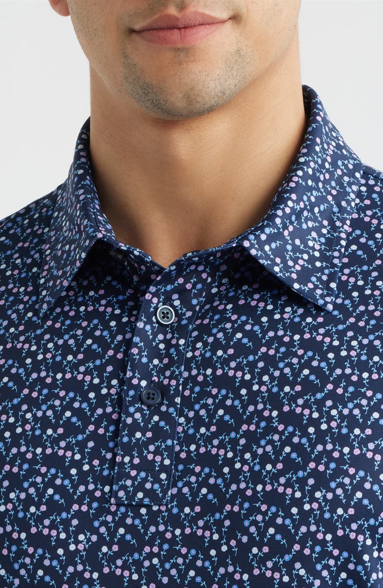 G/FORE Aye Poppy Performance Golf Polo, Alternate, color, Azul / Twilight