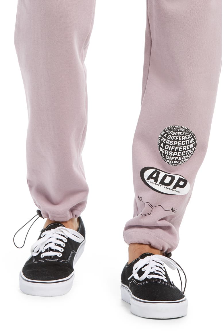 Worldwide Print Joggers, Alternate, color, PURPLE