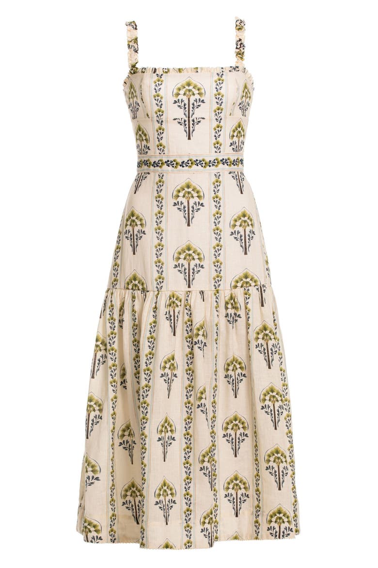 Níspero Moriche Midi Dress, Main, color, Multi