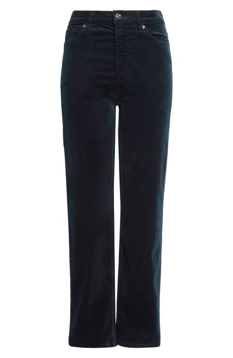 Le Sleek Corduroy Ankle Straight Leg Pants