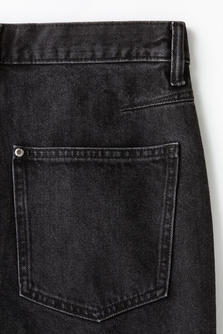 Baggy Darted Jeans, Alternate, color, Black