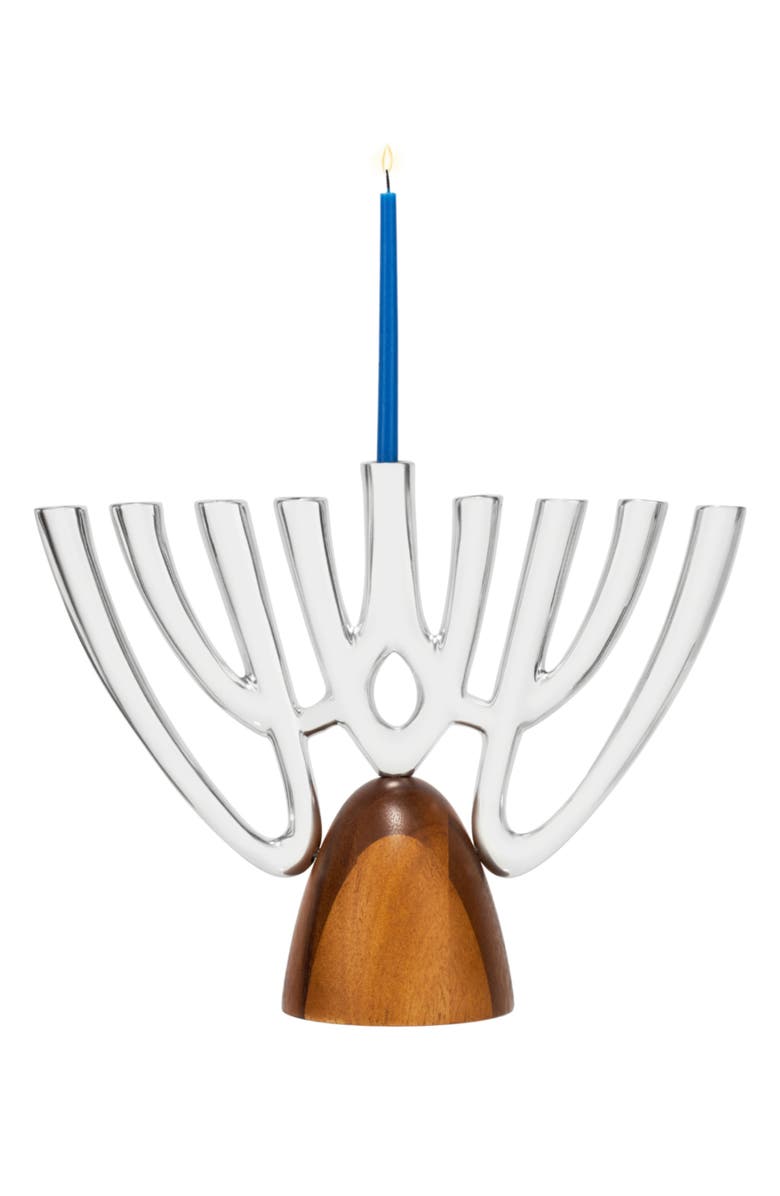 Nambé Unity Menorah, Alternate, color, Silver