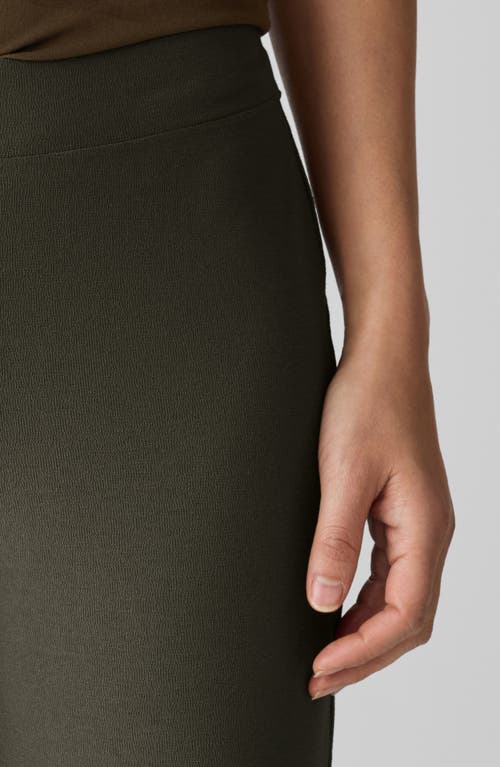 Eileen Fisher Slim Ankle Pants In Green