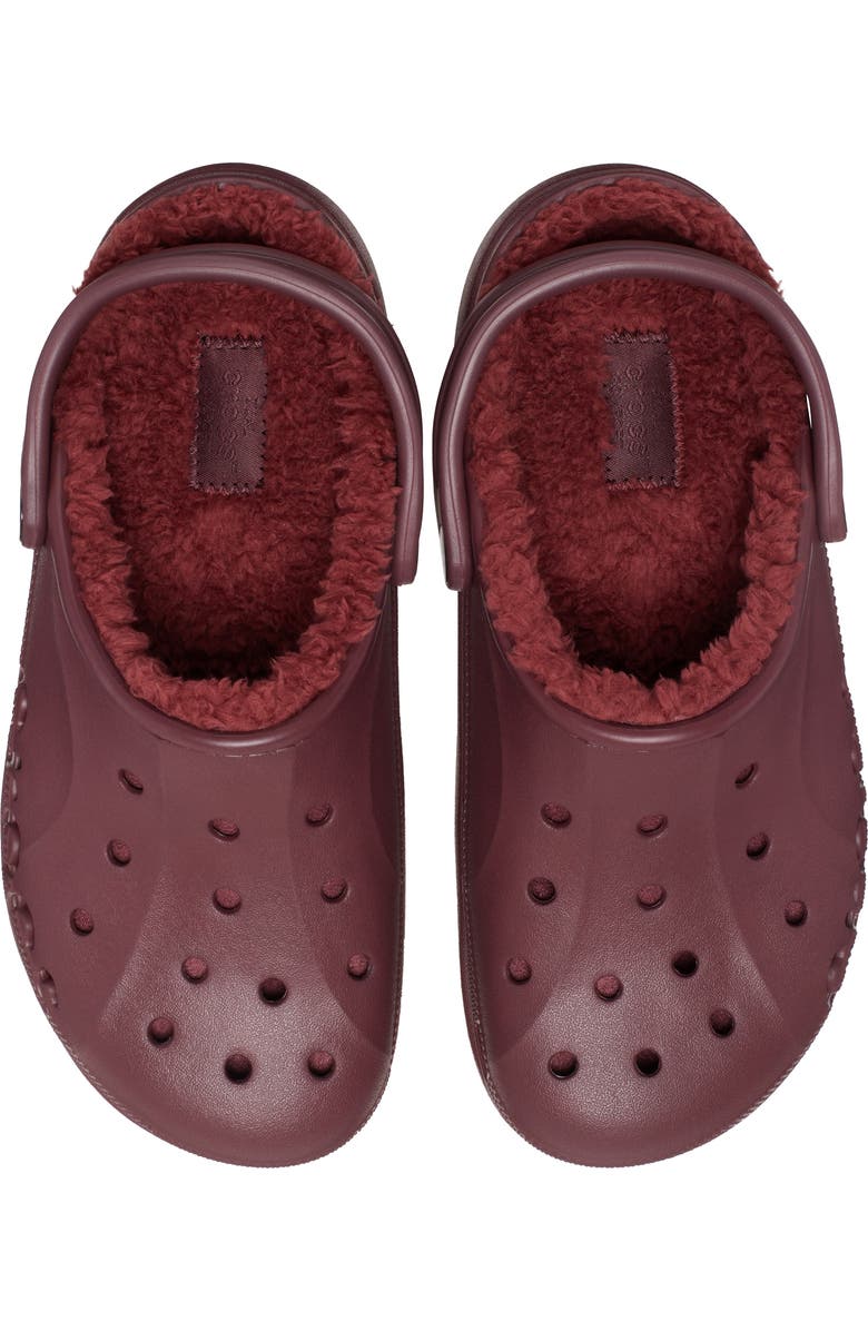 CROCS Baya Platform Faux Fur Lined Clog, Alternate, color,