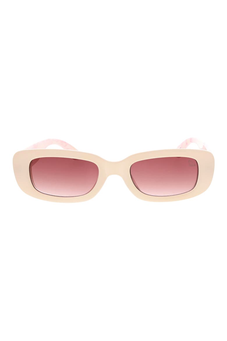 53mm Slim Oval Sunglasses, Main, color, PARCHMENT