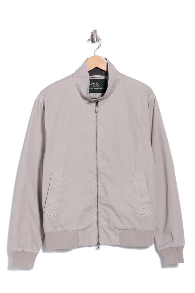 Cotton Bomber Jacket, Alternate, color, PEBBLE