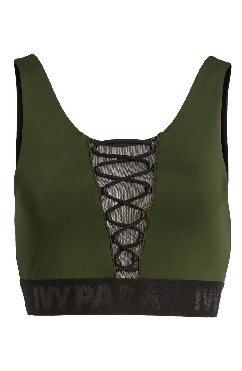 IVY PARK<sup>®</sup> Mesh Lace-Up Sports Bra, Alternate, color, 