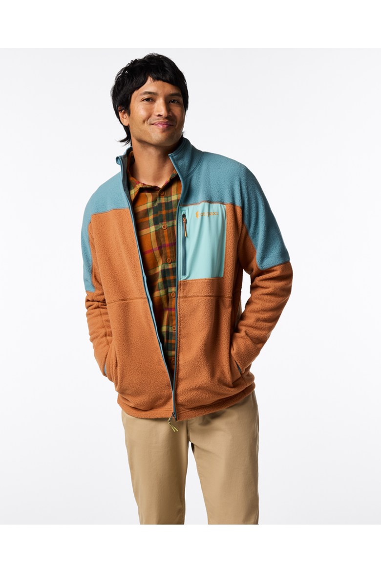 Abrazo Fleece Full-Zip Jacket - Men's, Main, color, Everglade and Whiskey