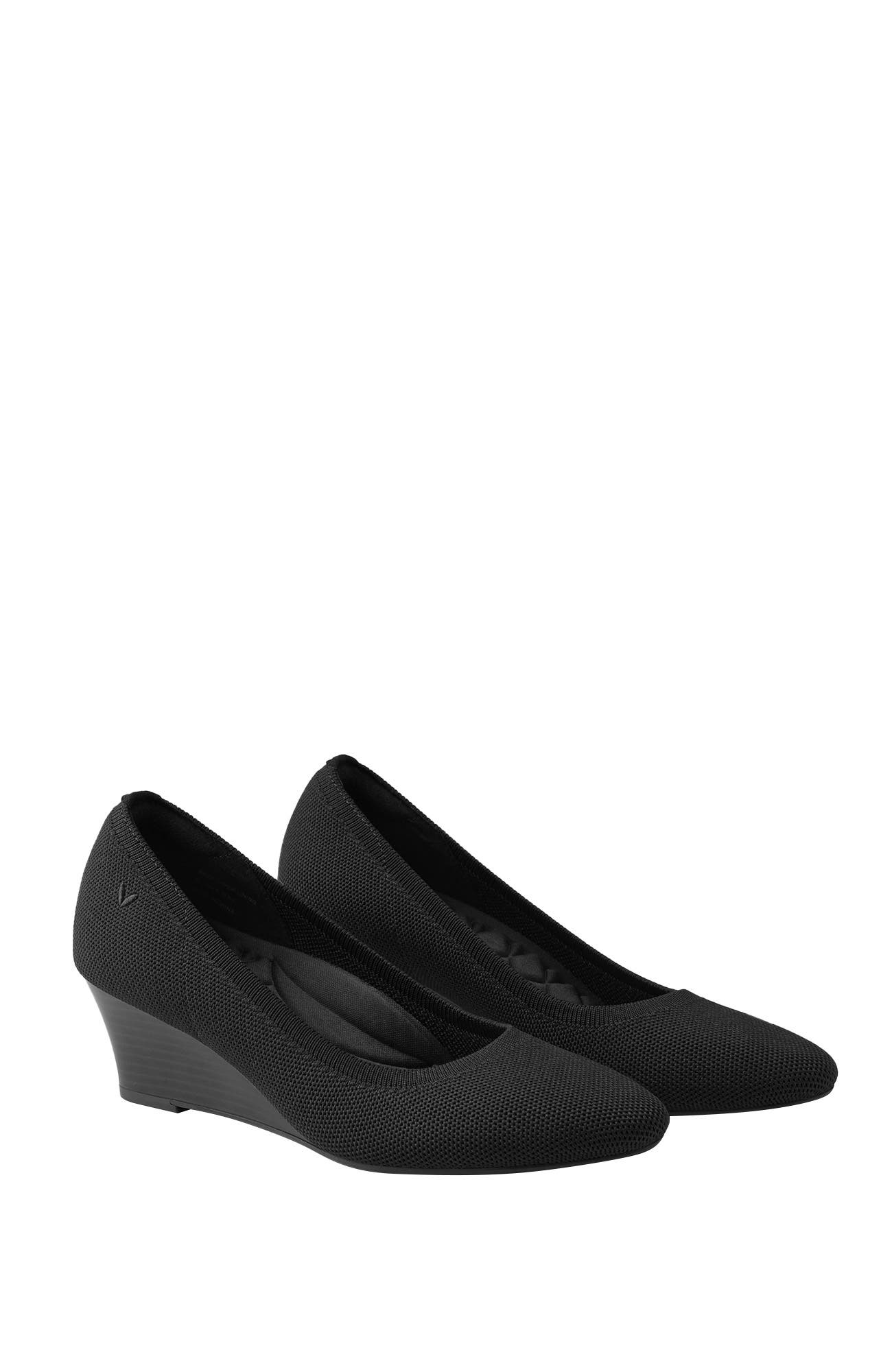 VIVAIA Almond-Toe Wedge, Main, color, Black
